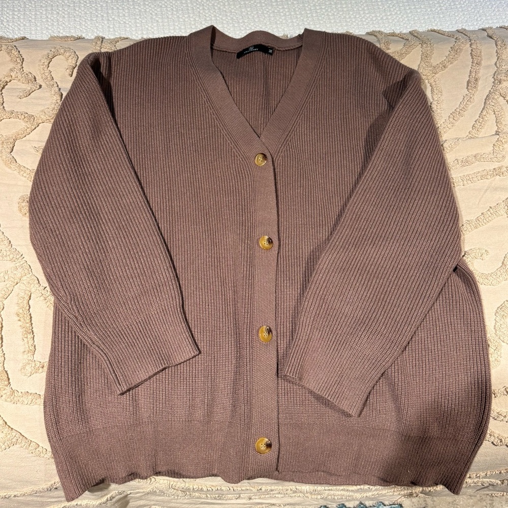 Amazon Cardigan- Lillisory brand- khaki/brown color